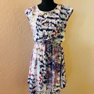 Collective‎ Concepts Multicolor Abstract Mini Dress